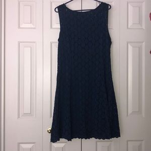 Sleeveless blue dress by RN Studio